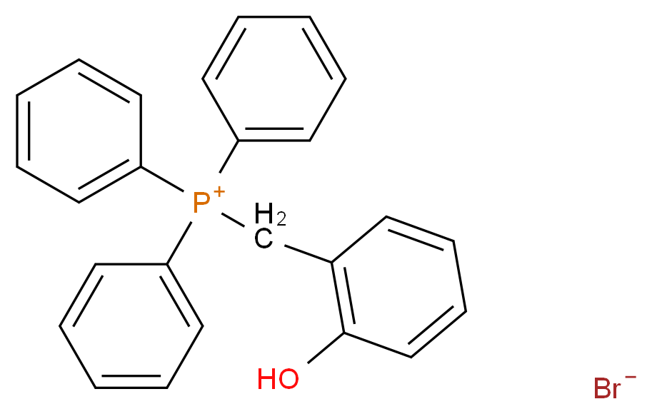 [(2-hydroxyphenyl)methyl]triphenylphosphanium bromide_分子结构_CAS_70340-04-4