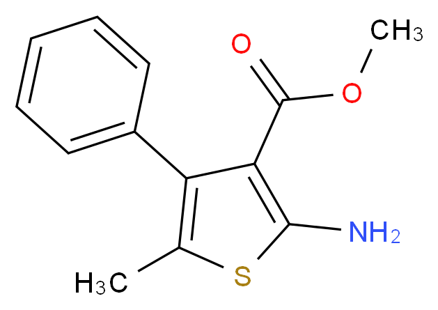 Methyl 2-amino-5-methyl-4-phenylthiophene-3-carboxylate_分子结构_CAS_350988-88-4)