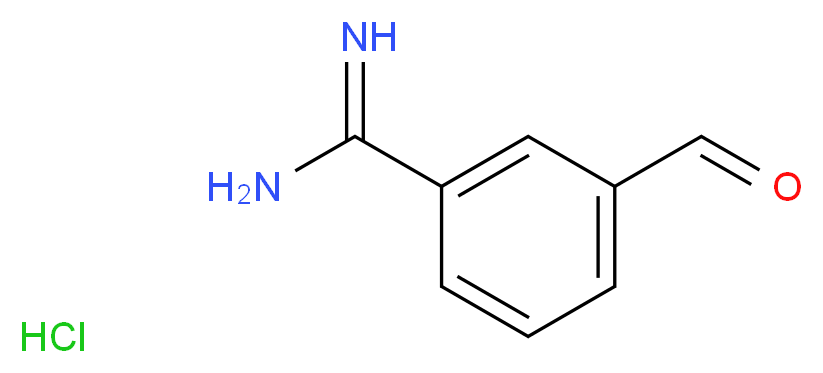 3-FORMYL BENZAMIDINE HYDROCHLORIDE_分子结构_CAS_57081-01-3)