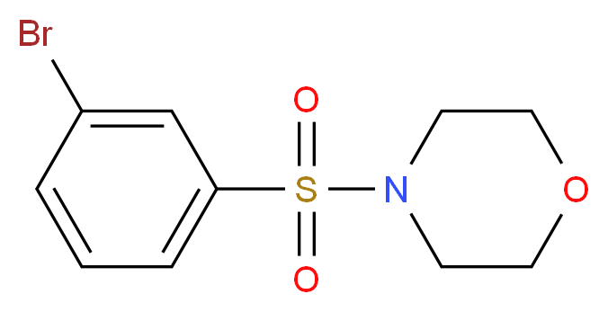 4-(3-BROMOPHENYLSULFONYL)MORPHOLINE_分子结构_CAS_871269-13-5)