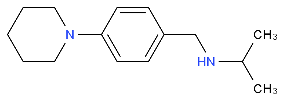 N-Isopropyl-4-(piperidin-1-yl)benzylamine 97%_分子结构_CAS_852180-57-5)