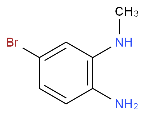 5-bromo-1-N-methylbenzene-1,2-diamine_分子结构_CAS_337915-79-4