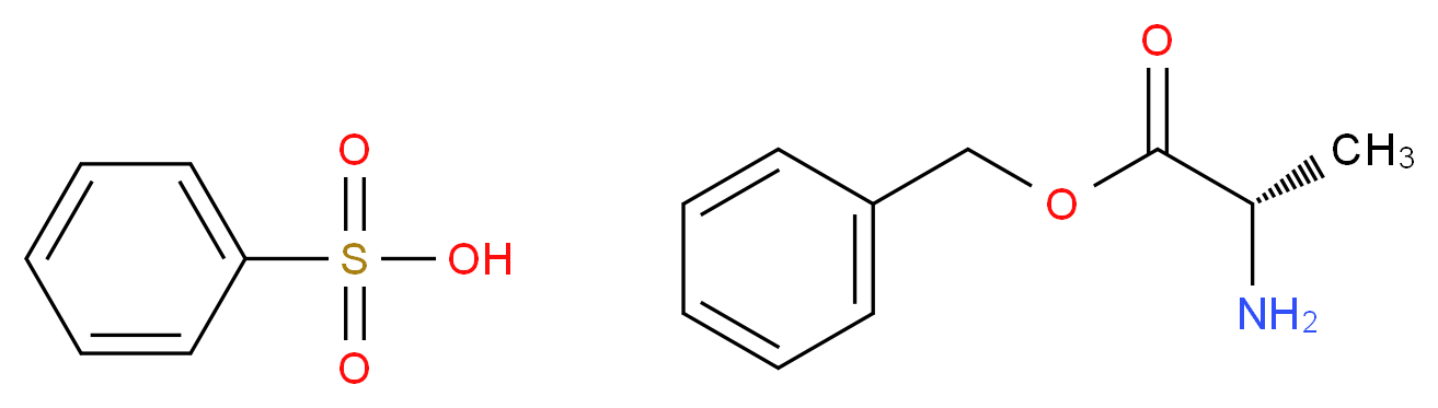 benzenesulfonic acid benzyl (2S)-2-aminopropanoate_分子结构_CAS_101399-43-3