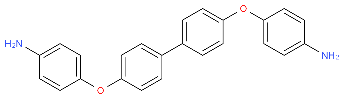 4-{4-[4-(4-aminophenoxy)phenyl]phenoxy}aniline_分子结构_CAS_13080-85-8