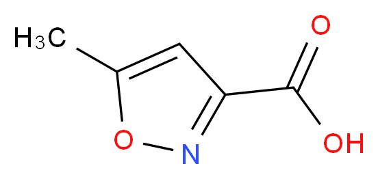 5-methyl-1,2-oxazole-3-carboxylic acid_分子结构_CAS_3405-77-4