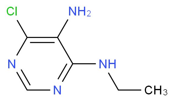 6-Chloro-N'4'-ethyl-pyrimidine-4,5-diamine_分子结构_CAS_98140-03-5)