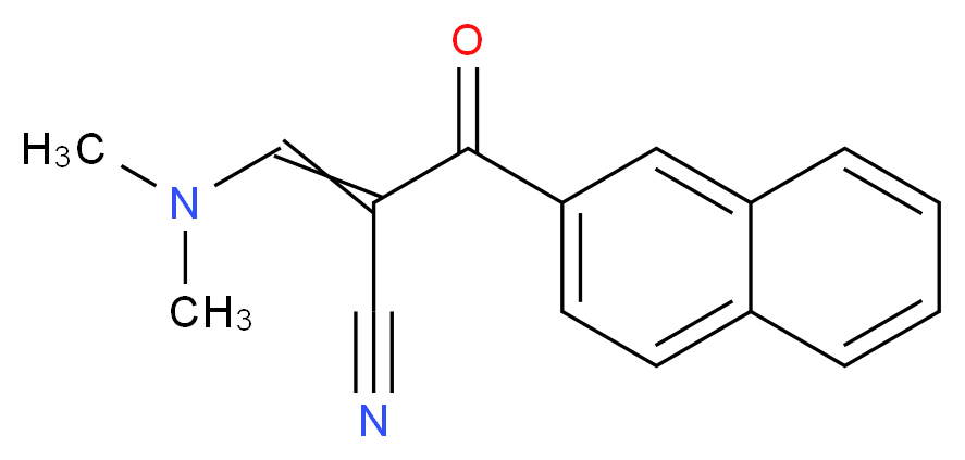 3-(dimethylamino)-2-(naphthalene-2-carbonyl)prop-2-enenitrile_分子结构_CAS_96219-81-7