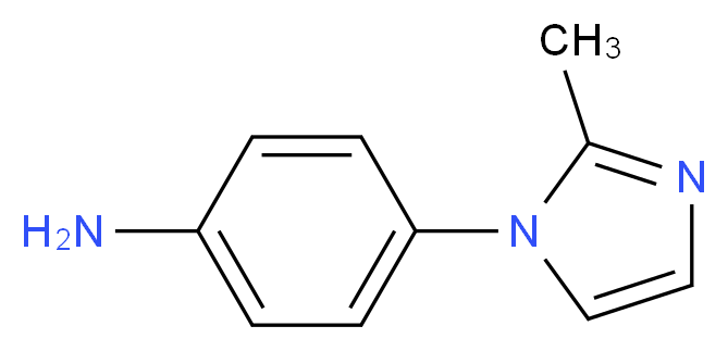 4-(2-methyl-1H-imidazol-1-yl)aniline_分子结构_CAS_74852-81-6