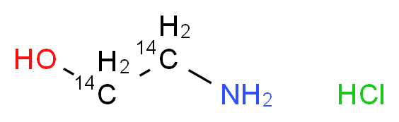 Ethanolamine-1,2-14C hydrochloride_分子结构_CAS_80335-50-8)