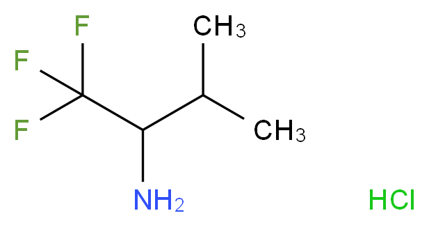 1,1,1-trifluoro-3-methylbutan-2-amine hydrochloride_分子结构_CAS_1582-18-9