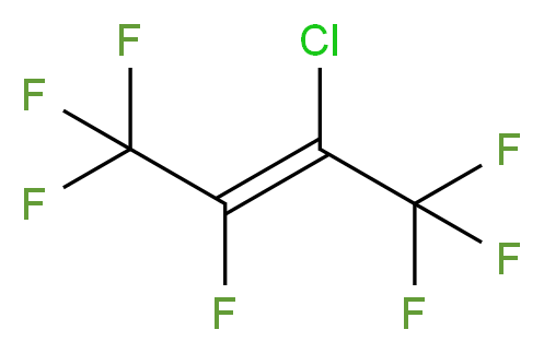 2-chloro-1,1,1,3,4,4,4-heptafluorobut-2-ene_分子结构_CAS_434-41-3