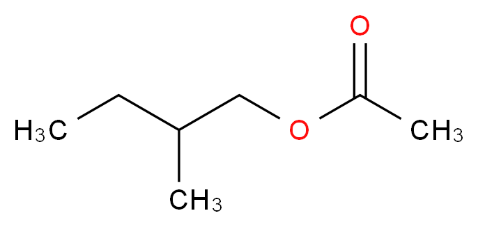 2-methylbutyl acetate_分子结构_CAS_624-41-9