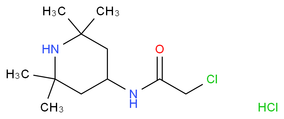 2-chloro-N-(2,2,6,6-tetramethylpiperidin-4-yl)acetamide hydrochloride_分子结构_CAS_70804-01-2)