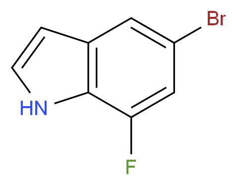 5-溴-7-氟吲哚_分子结构_CAS_883500-73-0)
