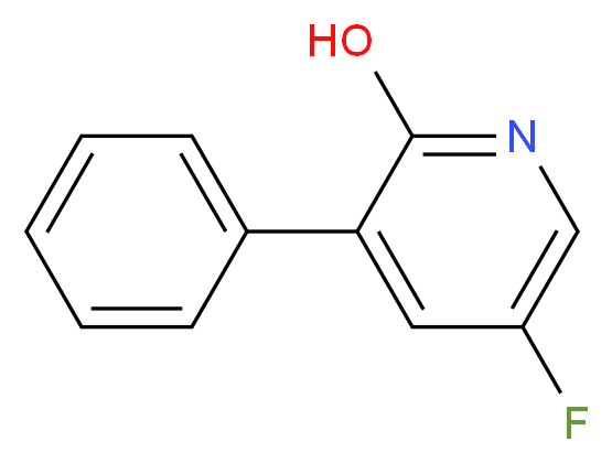 5-fluoro-3-phenylpyridin-2-ol_分子结构_CAS_1196145-49-9