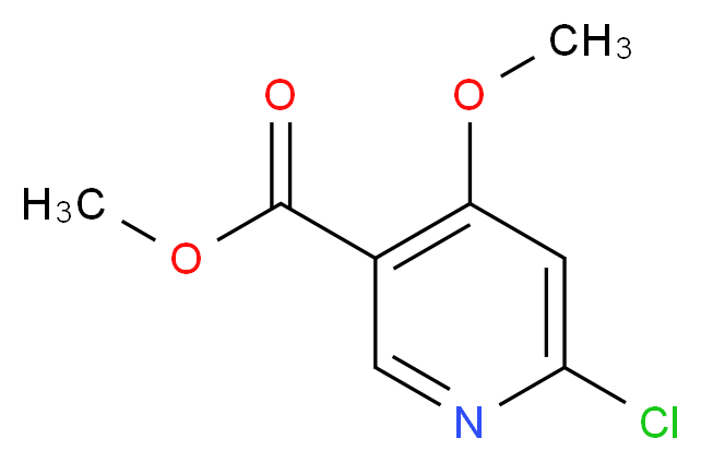 Methyl 6-chloro-4-methoxypyridine-3-carboxylate_分子结构_CAS_84332-02-5)