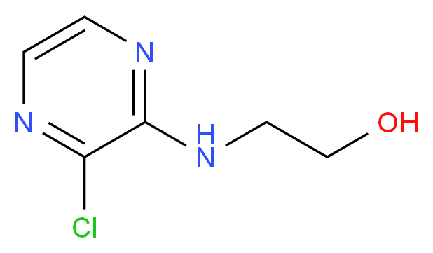 2-[(3-chloropyrazin-2-yl)amino]ethan-1-ol_分子结构_CAS_84066-20-6