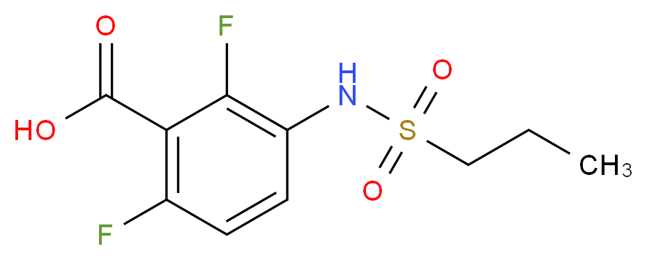 2,6-Difluoro-3-(propane-1-sulfonamido)benzoic acid_分子结构_CAS_)