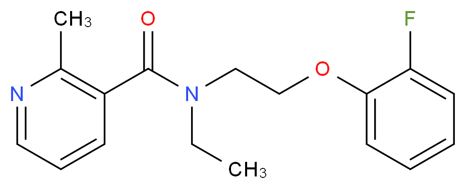 N-ethyl-N-[2-(2-fluorophenoxy)ethyl]-2-methylnicotinamide_分子结构_CAS_)