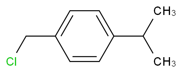 1-(chloromethyl)-4-(propan-2-yl)benzene_分子结构_CAS_2051-18-5