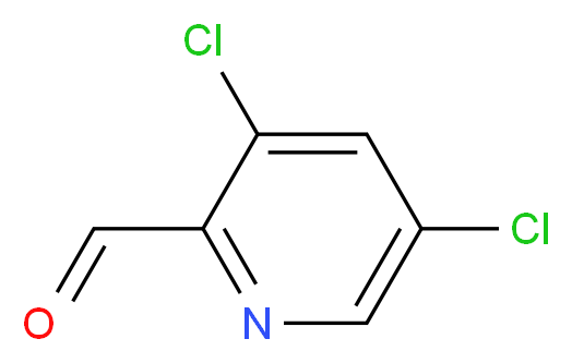 3,5-dichloropyridine-2-carbaldehyde_分子结构_CAS_471909-65-6