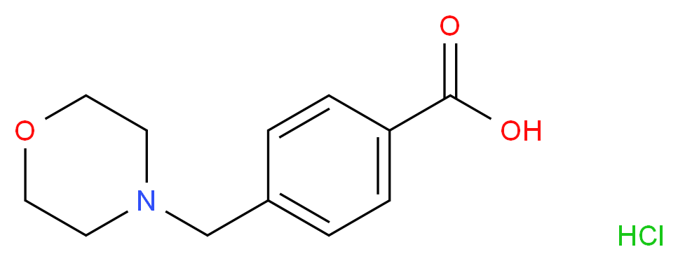 4-(Morpholin-4-ylmethyl)benzoic acid hydrochloride_分子结构_CAS_65101-82-8)