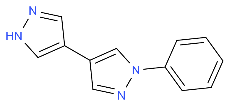 1-phenyl-4-(1H-pyrazol-4-yl)-1H-pyrazole_分子结构_CAS_)