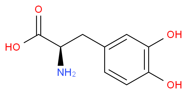 3,4-Dihydroxy-D-phenylalanine_分子结构_CAS_5796-17-8)