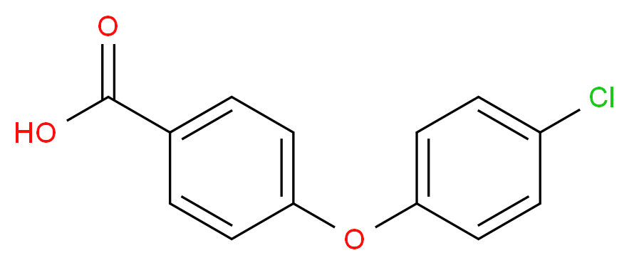 4-(4-氯苯氧基)苯甲酸_分子结构_CAS_21120-67-2)