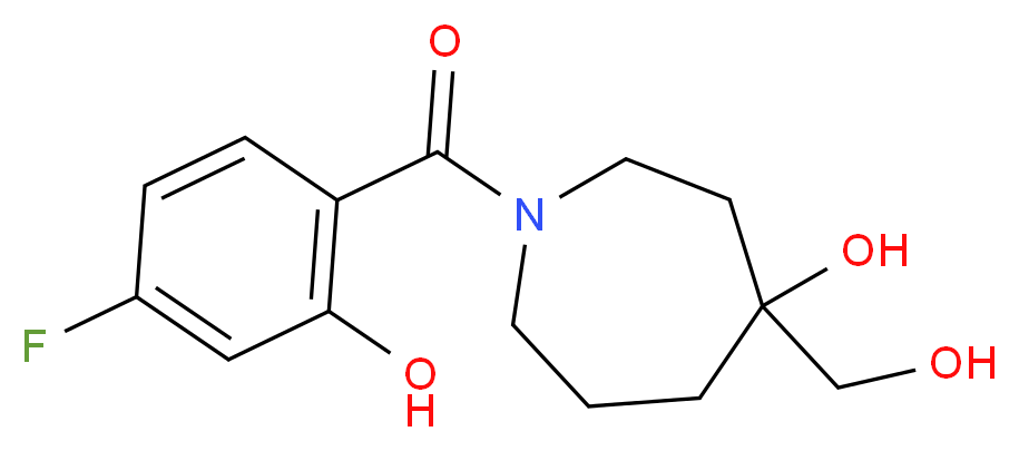 1-(4-fluoro-2-hydroxybenzoyl)-4-(hydroxymethyl)azepan-4-ol_分子结构_CAS_)