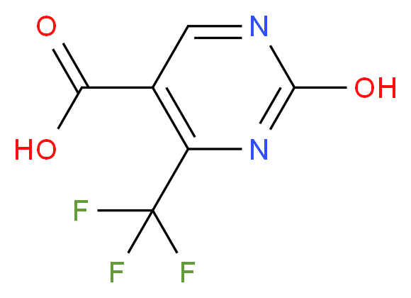 2-hydroxy-4-(trifluoromethyl)pyrimidine-5-carboxylic acid_分子结构_CAS_154934-95-9