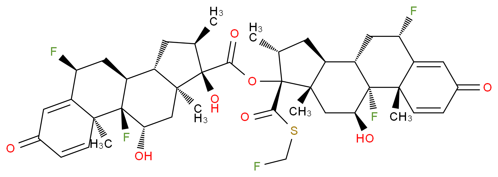 Fluticasone Dimer Impurity_分子结构_CAS_220589-37-7)