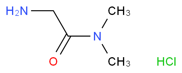 2-Amino-N,N-dimethylacetamide hydrochloride_分子结构_CAS_72287-77-5)