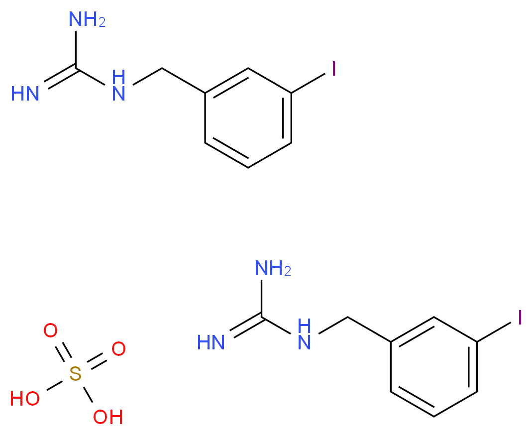 3-Iodobenzylguanidine hemisulphate [m-IBG]_分子结构_CAS_)