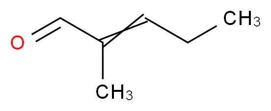 2-METHYL-2-PENTENOIC ALDEHYDE_分子结构_CAS_)