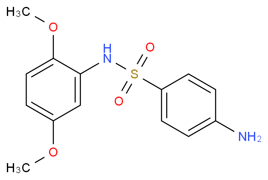 4-Amino-N-(2,5-dimethoxyphenyl)benzenesulfonamide_分子结构_CAS_)