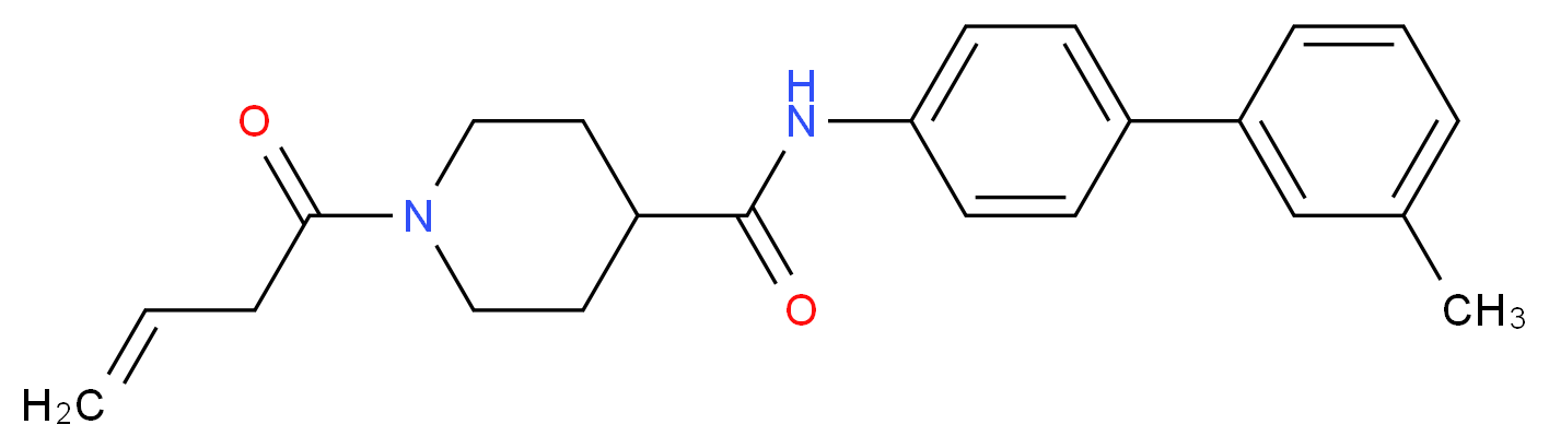 1-(3-butenoyl)-N-(3'-methyl-4-biphenylyl)-4-piperidinecarboxamide_分子结构_CAS_)