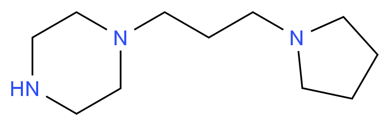 1-[3-(1-Pyrrolidino)propyl]piperazine 97%_分子结构_CAS_224309-80-2)