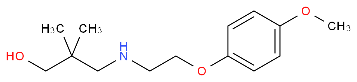 3-{[2-(4-methoxyphenoxy)ethyl]amino}-2,2-dimethylpropan-1-ol_分子结构_CAS_)