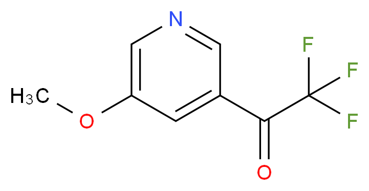 2,2,2-trifluoro-1-(5-methoxypyridin-3-yl)ethan-1-one_分子结构_CAS_1060801-76-4