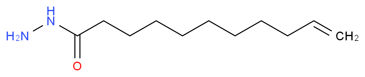 Undec-10-enohydrazide_分子结构_CAS_)