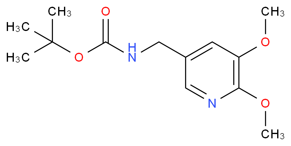 tert-Butyl (5,6-dimethoxypyridin-3-yl)methylcarbamate_分子结构_CAS_1171919-86-0)