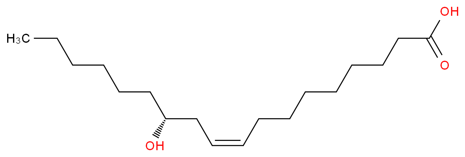 蓖麻油酸_分子结构_CAS_141-22-0)