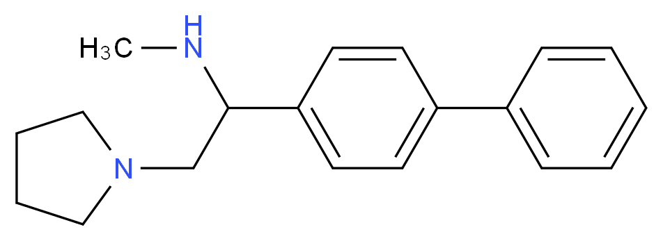 (1-Biphenyl-4-yl-2-pyrrolidin-1-yl-ethyl)-methyl-amine_分子结构_CAS_)