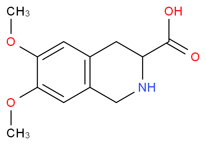 6,7-Dimethoxy-1,2,3,4-tetrahydro-isoquinoline-3-carboxylic acid_分子结构_CAS_)