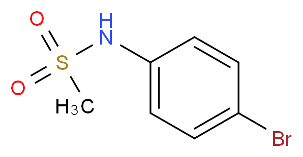 N-(4-溴苯基)甲磺酰胺_分子结构_CAS_4284-50-8)