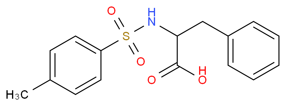 2-{[(4-Methylphenyl)sulfonyl]amino}-3-phenylpropanoic acid_分子结构_CAS_13505-32-3)