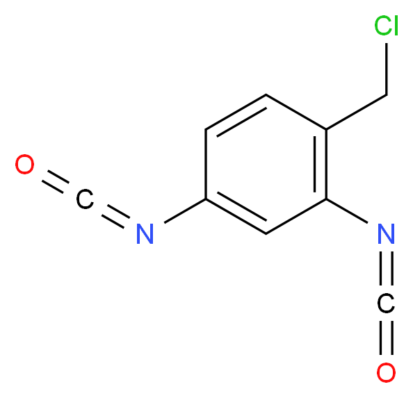 1-氯甲基-2,4-二异氰基苯_分子结构_CAS_51979-57-8)