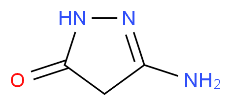 3-amino-1H-pyrazol-5(4H)-one_分子结构_CAS_6126-22-3)