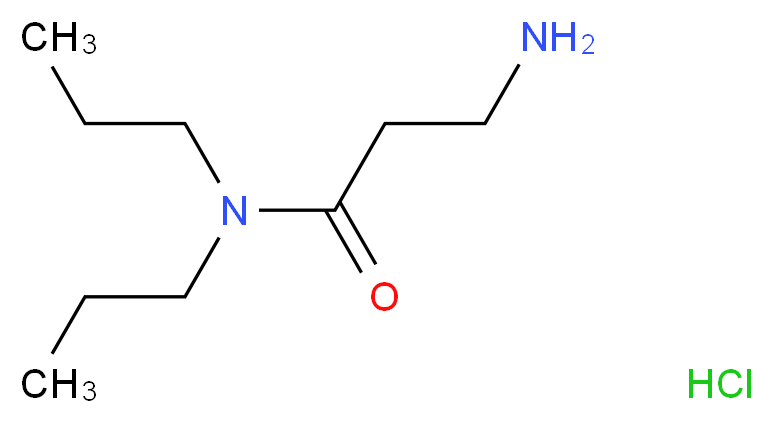 3-Amino-N,N-dipropylpropanamide hydrochloride_分子结构_CAS_)